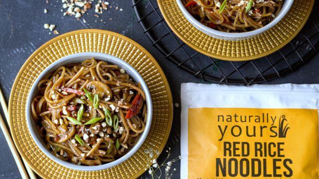 Peanut Butter Red Rice Noodles