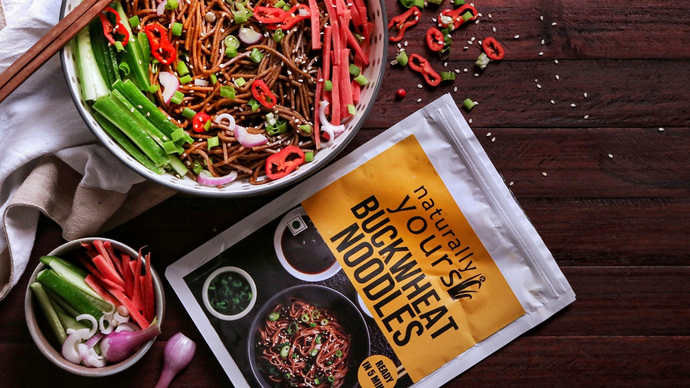 Recipe : Spicy Sichuan style Buckwheat noodles