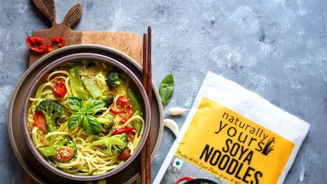 Soya noodle soup with Coconut milk