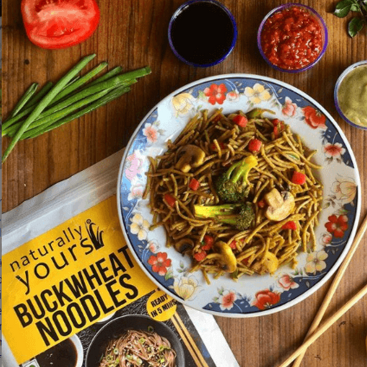 Buckwheat Soba (Kuttu) Noodles - Rich in Protein - Ready in 5 Mins - 195g x Pack of 3 - Each Pack Rs.79/-