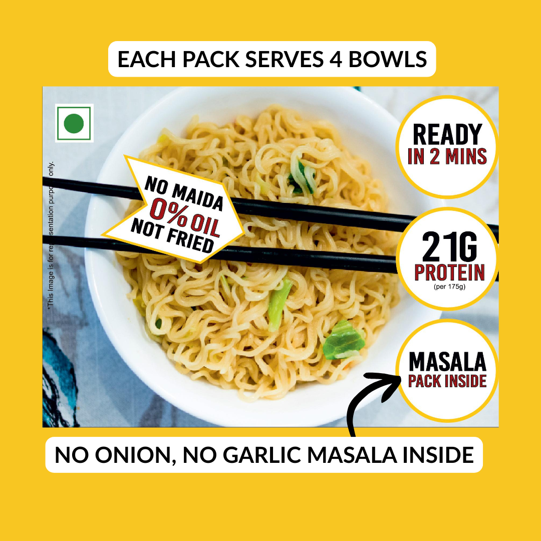 New Launch - Multi-Millet Instant Noodles - High in Protein - Each Pack Rs.89/- (Pack of 3 x 175g)