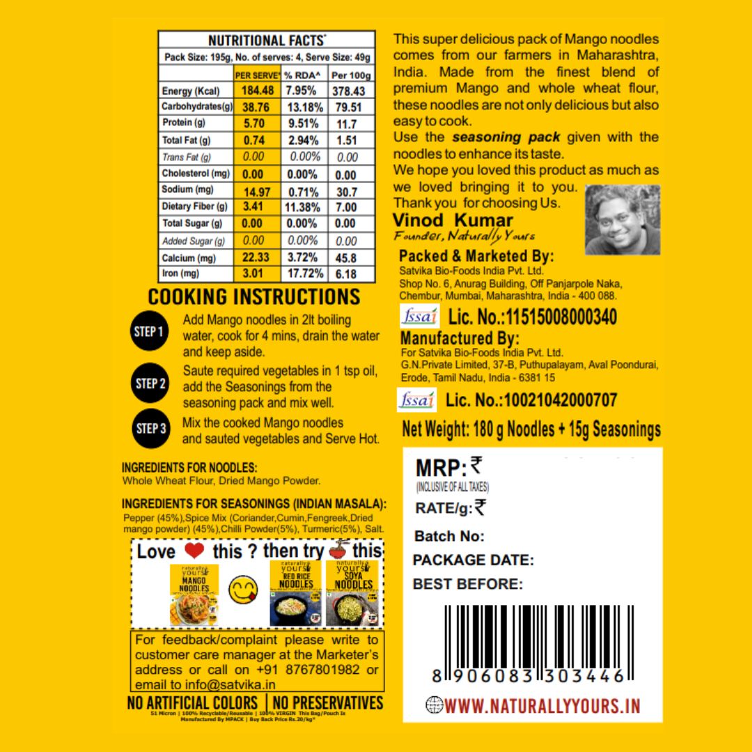 Mango Noodles - New Arrival