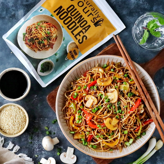 Quinoa Noodles - Rich in Protein, Iron, & Fiber - Ready in 5 Mins - 195G