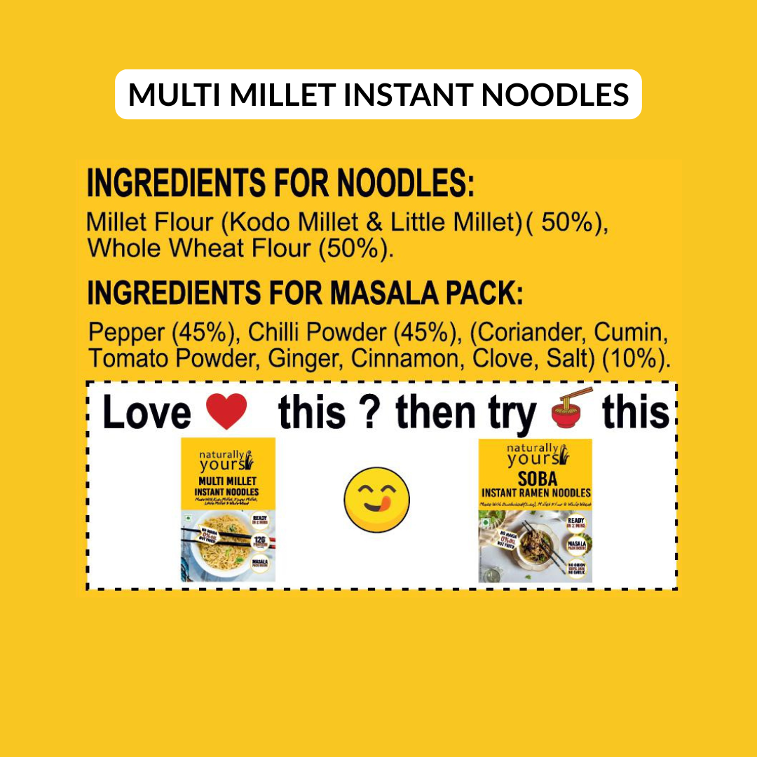 New Launch - Protein Power Instant Noodles Combo (Pack of 6 x 175g)