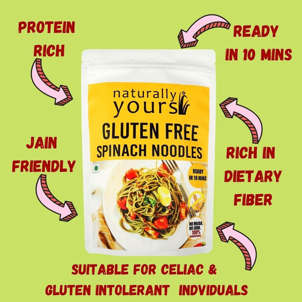 Load image into Gallery viewer, Gluten Free Spinach Noodles 100g - Naturally Yours
