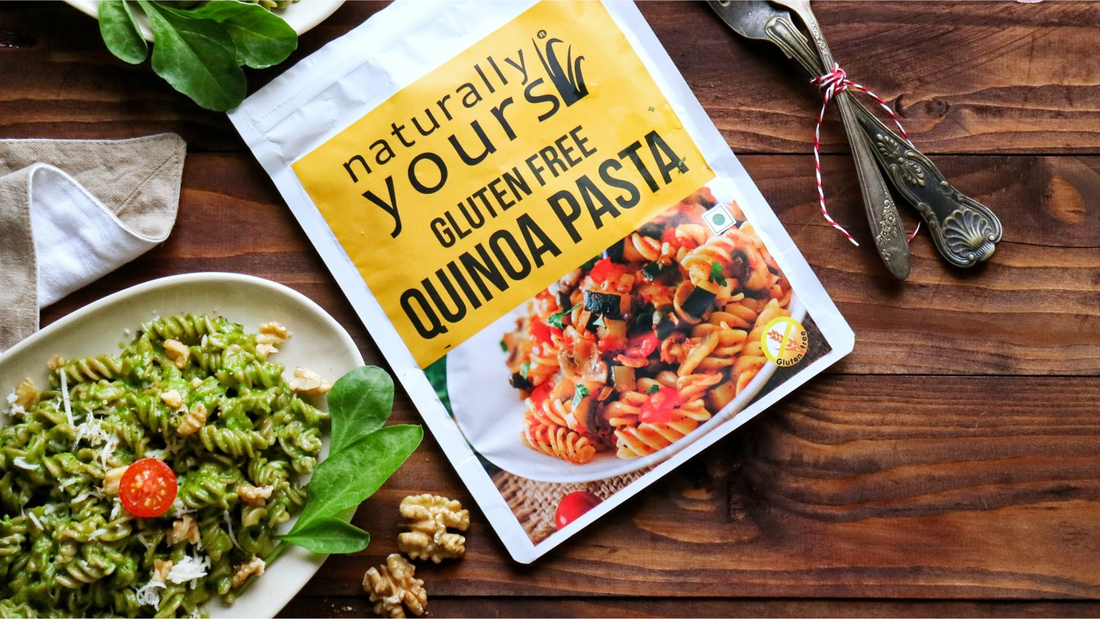 Recipe : Spinach & walnut pesto  quinoa pasta | Naturally Yours