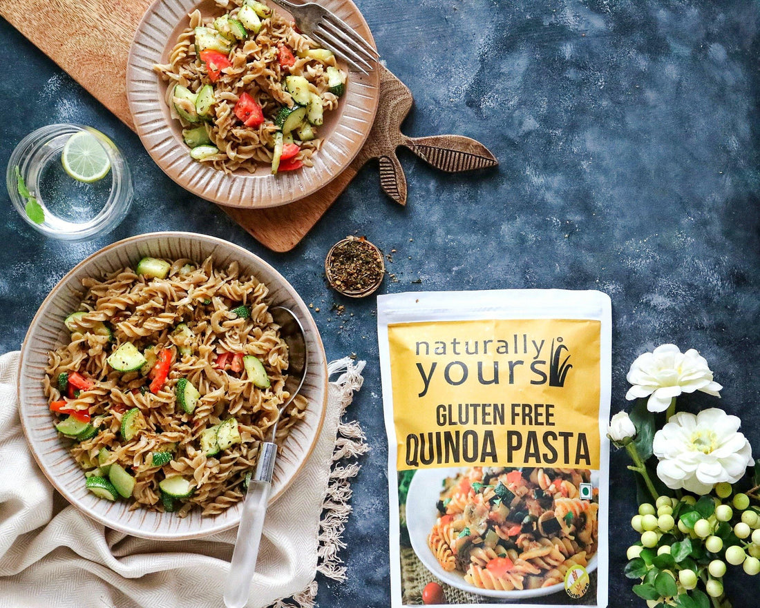 Recipe : Zucchini & Tomato Quinoa Pasta | Naturally Yours