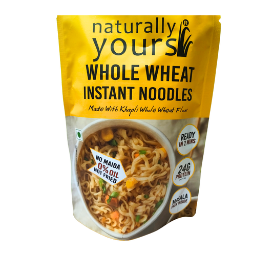 New Launch - Whole Wheat Instant Noodles - High in Protein - Each Pack Rs.89/- (Pack of 3 x 175g)