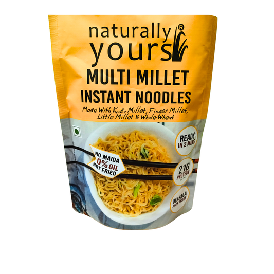 New Launch - Multi-Millet Instant Noodles - High in Protein - Each Pack Rs.89/- (Pack of 3 x 175g)