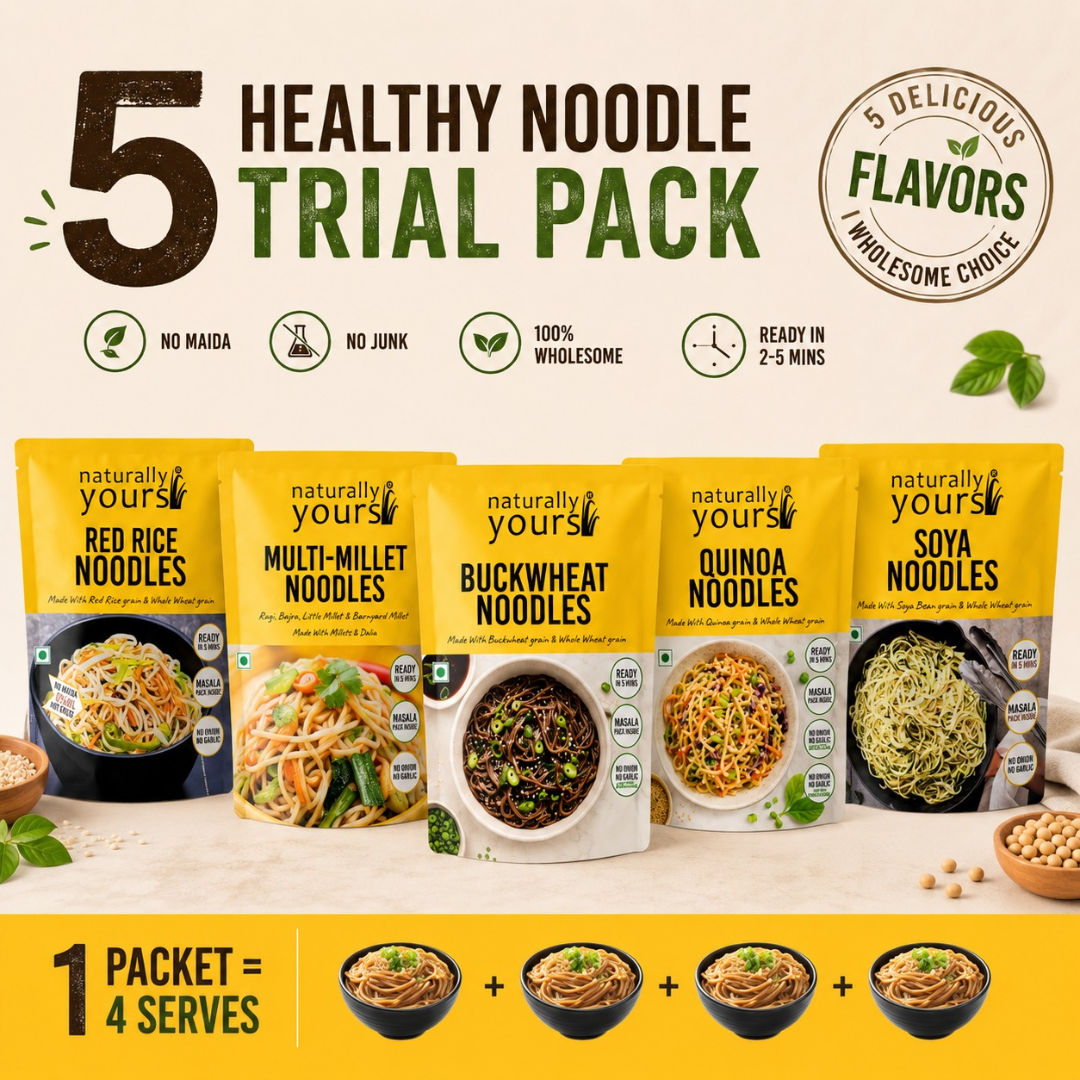 Healthy Noodle Trial Pack Combo | 5 Noodle Varieties