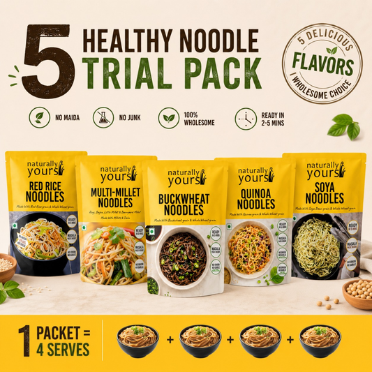Healthy Noodle Trial Pack Combo | 5 Noodle Varieties