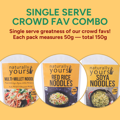 Single Serve Crowd Fav Noodles Combo - Pack of 3 - 150g