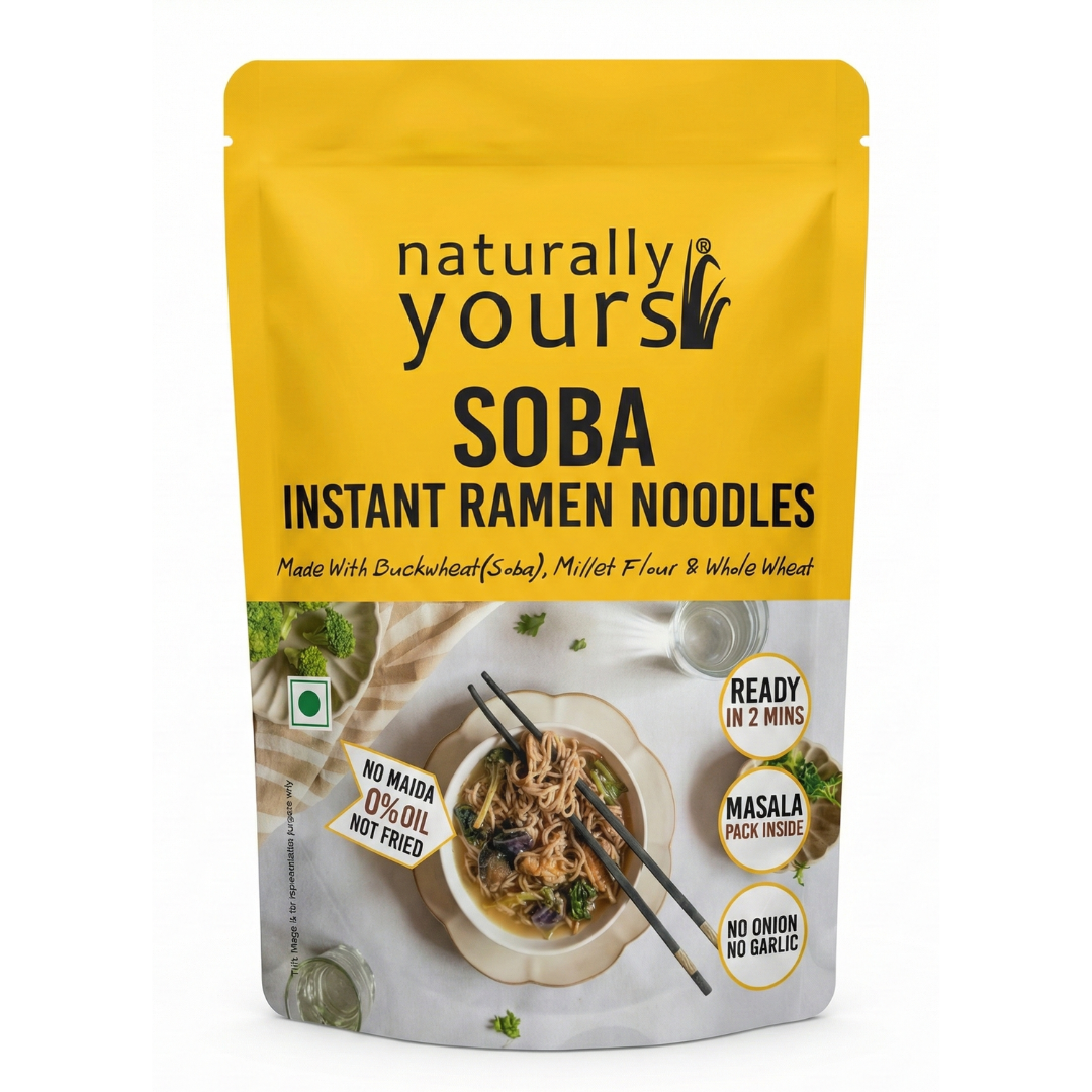 NEW LAUNCH: Soba Instant Ramen Noodles - Rich in Protein & Fiber - Ready in 2 Mins - 175g