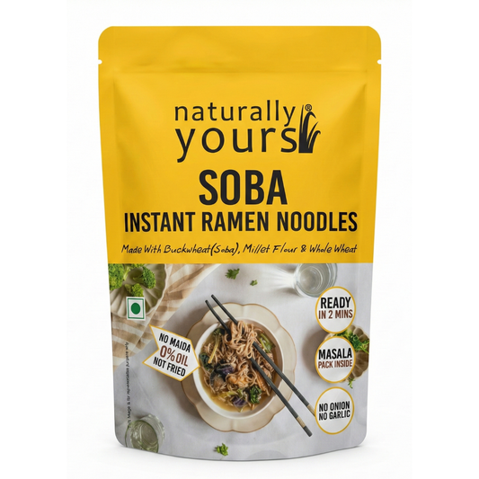 NEW LAUNCH: Soba Instant Ramen Noodles - Rich in Protein & Fiber - Ready in 2 Mins - 175g