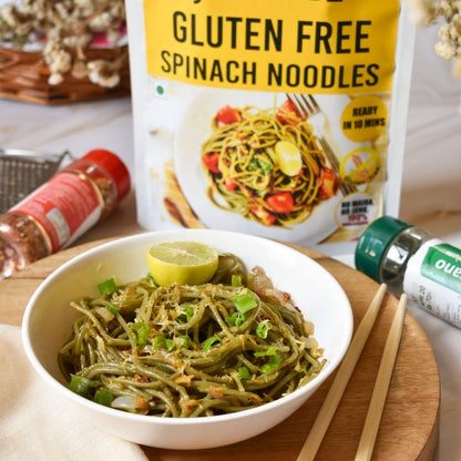 Gluten Free Spinach Noodles - Ready in 5 Mins - 100g