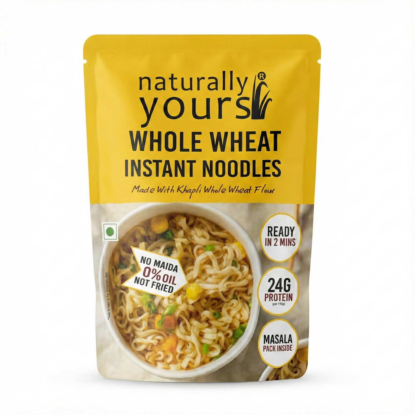 New Launch - Khapali Atta (Whole Wheat) Instant Noodles - High in Protein - Each Pack Rs.89/- (Pack of 3 x 175g)
