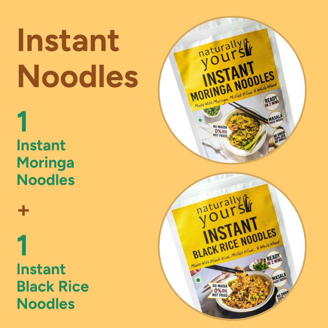 Instant Ramen Noodles Combo - Ready in 2 Mins - 300g